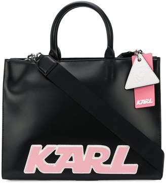 Karl Lagerfeld Paris logo tote