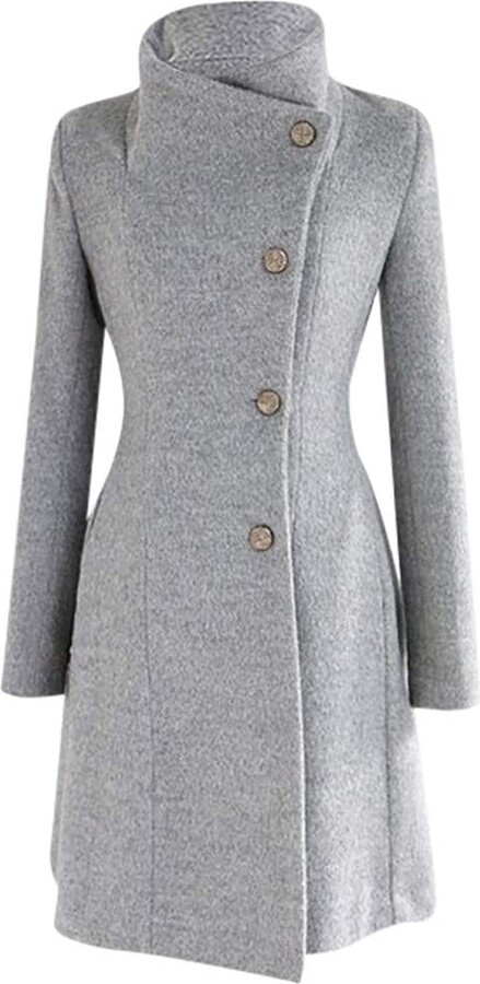 grey wool coat uk