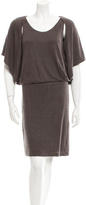 Thumbnail for your product : Robert Rodriguez Silk Accented Cut-Out Dress