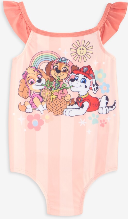 Dream Wave Dreamwave Toddler Girls' 2T-4T Paw Patrol Striped Swimsuit