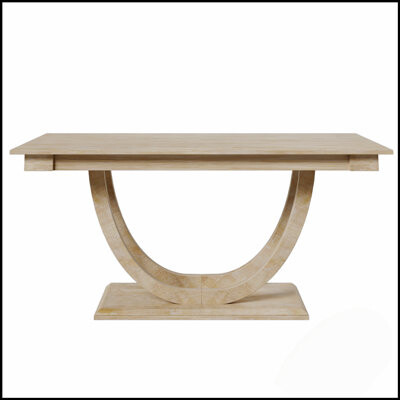 17 Stories 6-Piece Solid Wood Half Round Dining Table Set With Long Bench And 4 Padded Chairs, Modern And Traditional Design