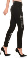 Thumbnail for your product : Ermanno Scervino Skinny-Leg Plaid-Patch Jeans