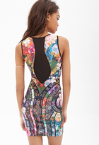 Thumbnail for your product : Forever 21 Tropical Print Bodycon Dress