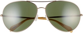 Oliver Peoples Sayer 63mm Oversized Aviator Sunglasses