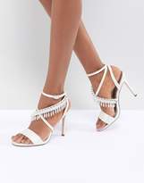 Thumbnail for your product : ASOS Design Hydro Bridal Embellished Heeled Sandals
