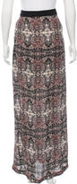 Thumbnail for your product : A.L.C. Silk Printed Maxi Skirt