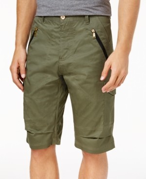 Sean John Men's Zipper Detail Pocket Flight 12.5" Stretch Shorts, Created for Macy's