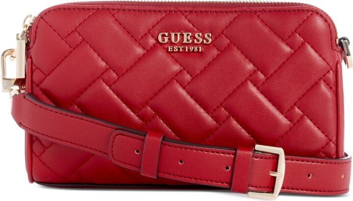 Guess DD801670 Women's Red Karlan Mini Crossbody Handbag Purse