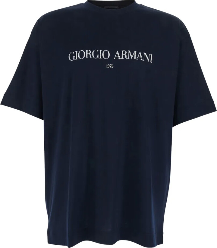 Giorgio Armani logo-print cotton T-shirt