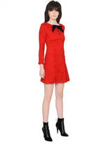 Thumbnail for your product : Saint Laurent Lace Dress With Sequined Bow