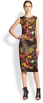 Thumbnail for your product : Jean Paul Gaultier Floral Print Jersey Dress