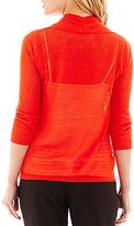 Thumbnail for your product : JCPenney Worthington Long-Sleeve Open-Stitch Cardigan