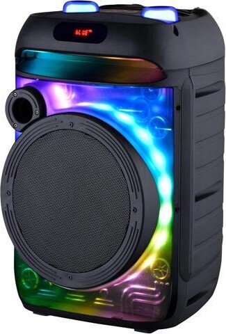 Supersonic IQ Sound Cyber Flex 8' Portable Bluetooth Speaker w/ TWS LED Light, Wireless Mic USB/SD/FM/AUX IQ-5908DJBT