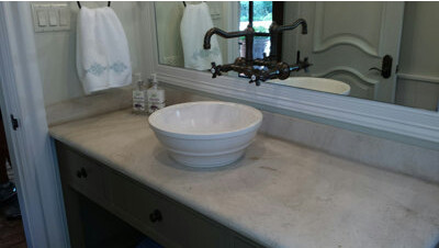 TashMart Stone Handmade Circular Vessel Bathroom Sink