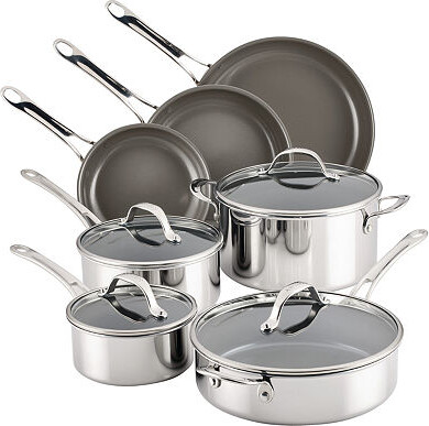 Anolon Everlast Stainless Steel Ceramic 11-pc. Cookware Set