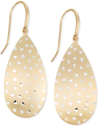 Simone I. Smith Brushed Confetti Drop Earrings in 18k Gold over Sterling Silver