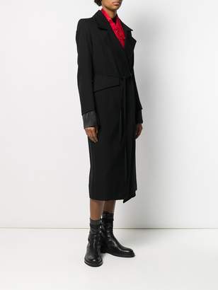 Ann Demeulemeester belted trench coat