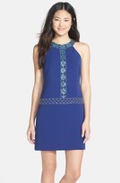Thumbnail for your product : Cynthia Steffe 'Emme' Embellished Crepe Minidress