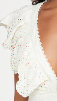 Thumbnail for your product : Farm Rio Eyelet Patch Beaded Mini Dress