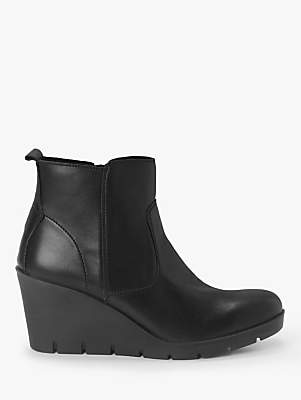 John Lewis & Partners Designed for Comfort Pania Leather Wedge Ankle Boots