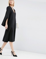 Thumbnail for your product : ASOS Midi Dress With Square V-Neck