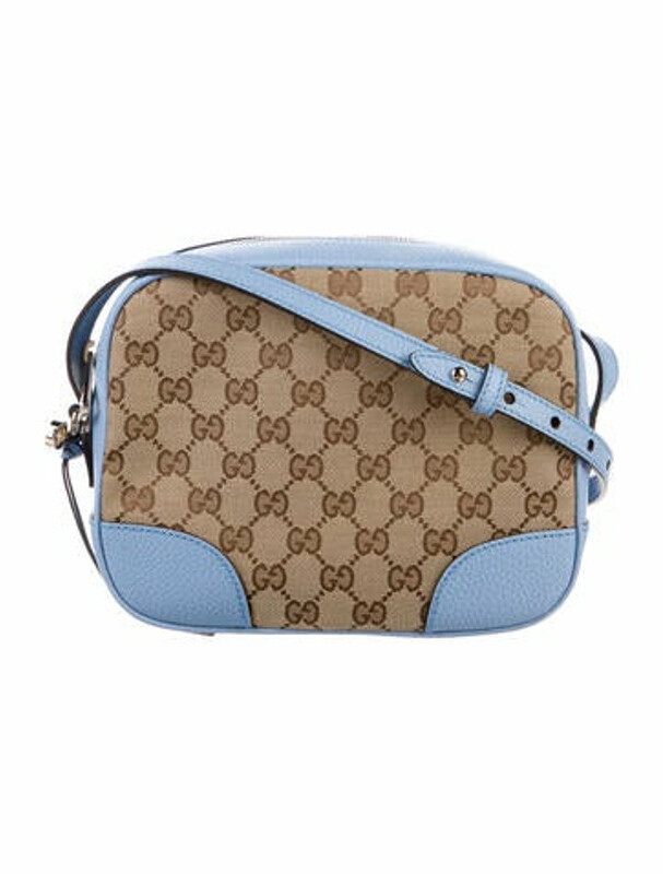 Gucci Mini GG Canvas Bree Messenger Bag Blue - ShopStyle