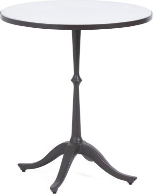TJMAXX 22X25 Around The Circle Stone Top Accent Table