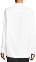 Thumbnail for your product : Vince Raw-Edge Button-Front Oversized Shirt