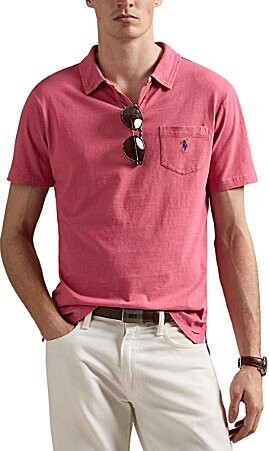 Polo Ralph Lauren Short Sleeve Linen-Blend Jersey Polo Shirt