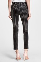Thumbnail for your product : Alice + Olivia Stripe Slim Ankle Pants