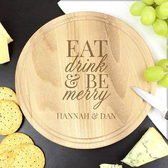 Oli & Zo Eat Drink And Be Merry Wooden Chopping Board