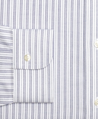 Brooks Brothers Non-Iron Traditional Fit BrooksCool® Alternating Stripe Dress Shirt