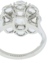 Thumbnail for your product : Bayco Platinum Cushion Rose-Cut Diamond And And Rose Cut Diamond Ring