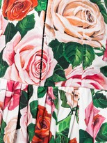 Thumbnail for your product : Dolce & Gabbana Rose Print Midi Dress