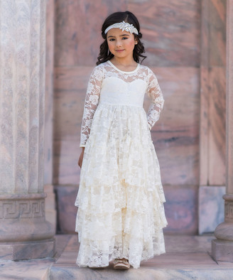 ivory lace toddler dress