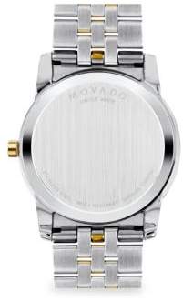 Movado Museum Classic Two-Tone Stainless Steel Diamond Bracelet Watch