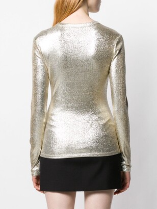 Paco Rabanne Metallic Ruched Top