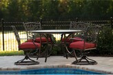 Thumbnail for your product : Hanover Monaco 5-Piece Dining Set in Red with Four Swivel Rockers and a 51 In. Tile-Top Table