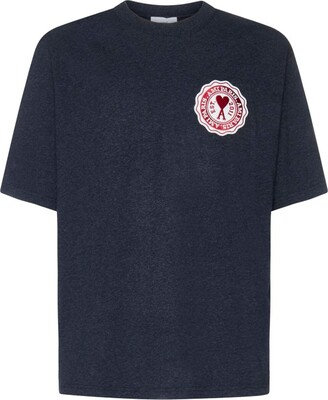 Ami Logo-Printed Crewneck T-Shirt
