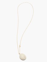 Thumbnail for your product : Cvc Stones Touch Diamond & 18kt Gold Pendant Necklace - White