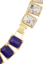 Thumbnail for your product : Gardenia Lele Sadoughi gold-plated, howlite and marble necklace
