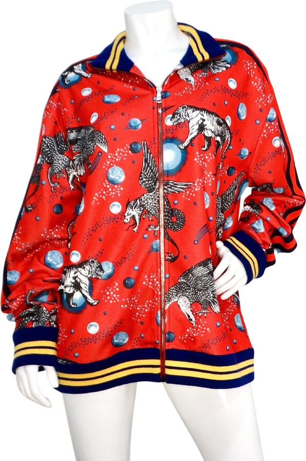 Gucci Space Animals Red Zip-up Track Jacket