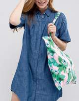 Thumbnail for your product : Monki Floral Tote Bag