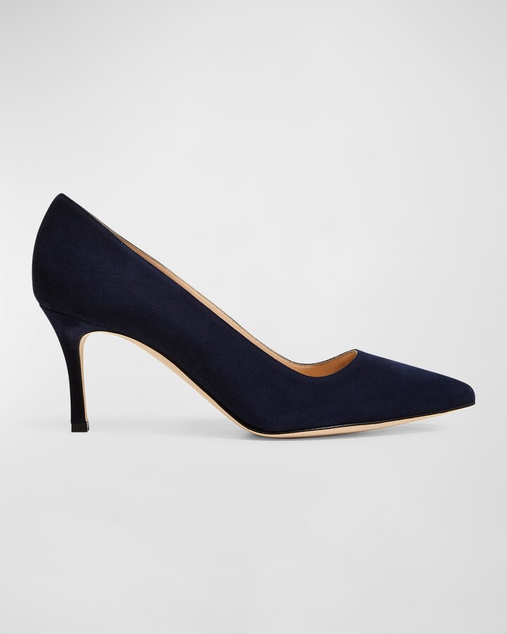 navy pump shoes