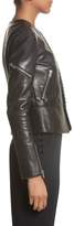 Thumbnail for your product : Alexander Wang Hook Detail Lambskin Leather Jacket