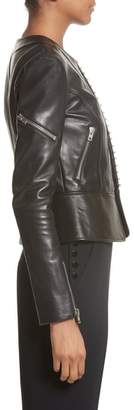 Alexander Wang Hook Detail Lambskin Leather Jacket