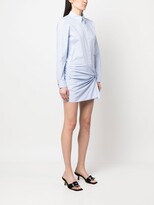 Thumbnail for your product : No.21 Gathered-Detail Mini Shirt Dress