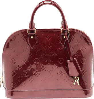 Melrose patent leather handbag Louis Vuitton Burgundy in Patent leather -  23438436