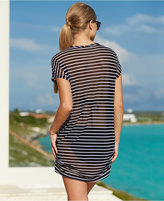 Thumbnail for your product : Anne Cole Striped Mesh Tunic Cover Up