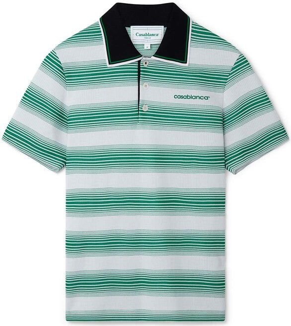 Casablanca Gradient Striped Polo Shirt